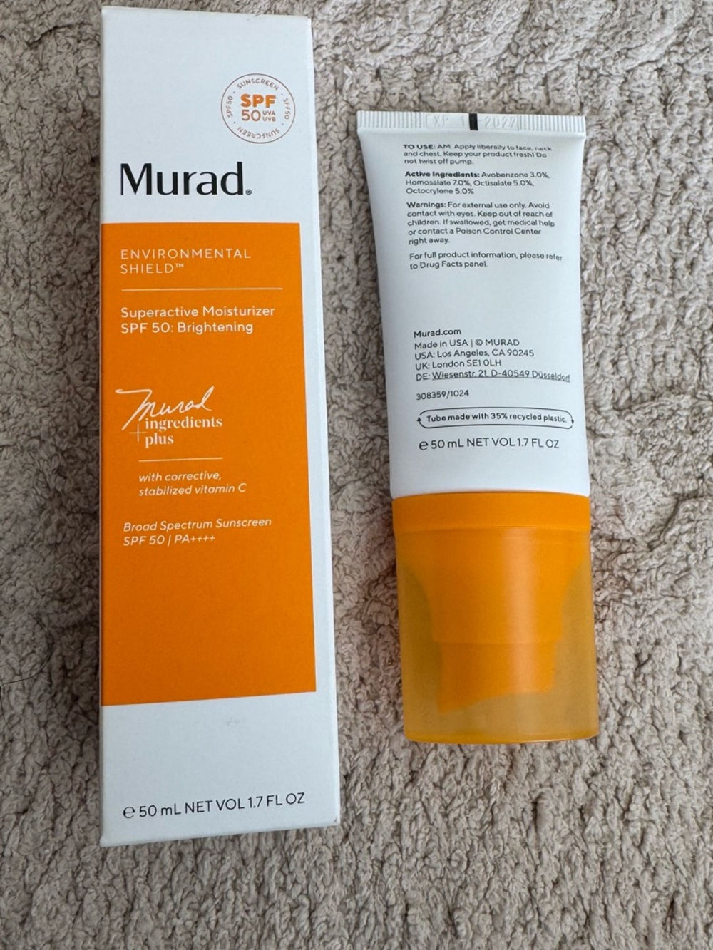 NIB Murad Environmental Shield Superactive  Moisturizer SPF 50 : Brightening - Picture 8 of 10
